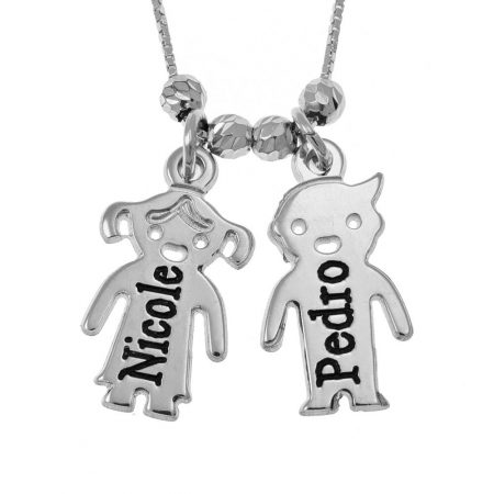 Engraved Children’s Charms Necklace