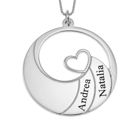 Two Names Spiral Necklace