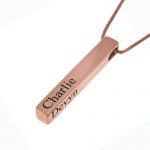 Personalized Vertical Bar Necklace-1
