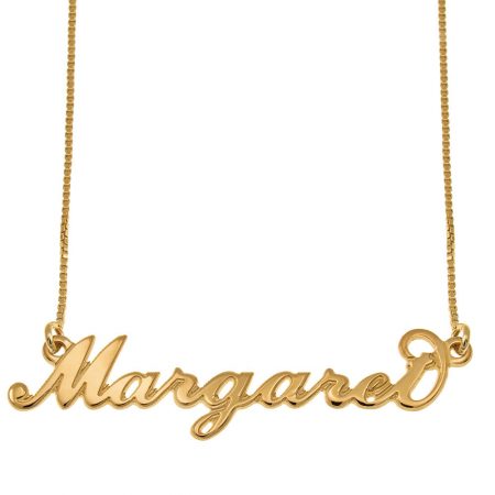 Carrie Style Name Necklace in 18K Gold Plating