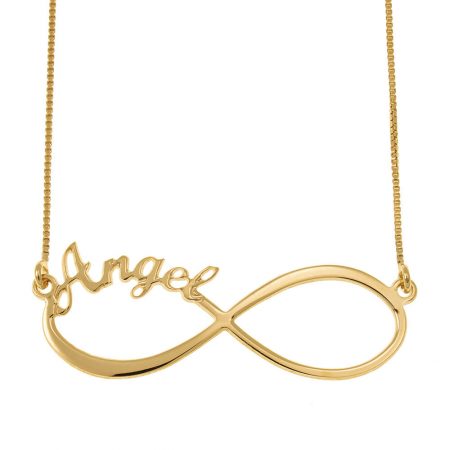 One Direction Infinity Necklace in 18K Gold Plating