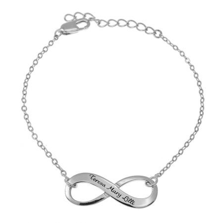 Mother Infinity Bracelet in 925 Sterling Silver