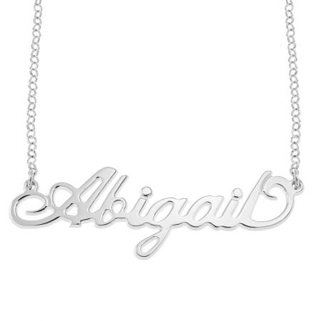 Carrie Rolo Name Necklace in 925 Sterling Silver