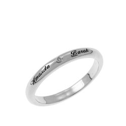 Classic Promise Ring with Engraving
