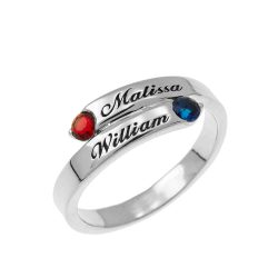 Custom Wrap Promise Ring silver