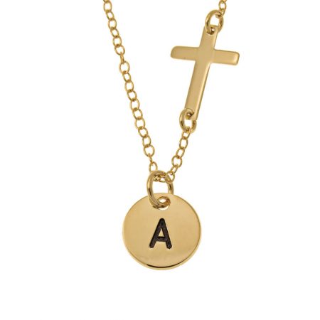 Infant Cross Necklace in 18K Gold Plating
