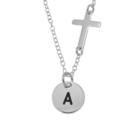 Infant Cross Necklace in 925 Sterling Silver