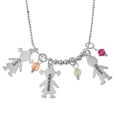 Kids Charm Necklace in 925 Sterling Silver