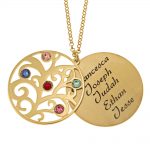 Family Tree Necklace with Names