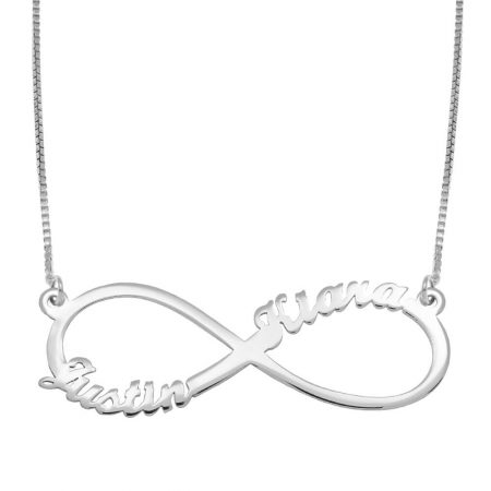 Infinity Name Necklace in 925 Sterling Silver