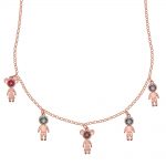 Birthstone Kids Charms Necklace-1
