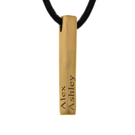 Men's Personalized Bar Necklace