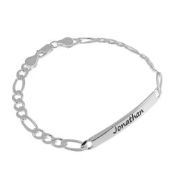 Sterling Silver Men’s ID Bracelet